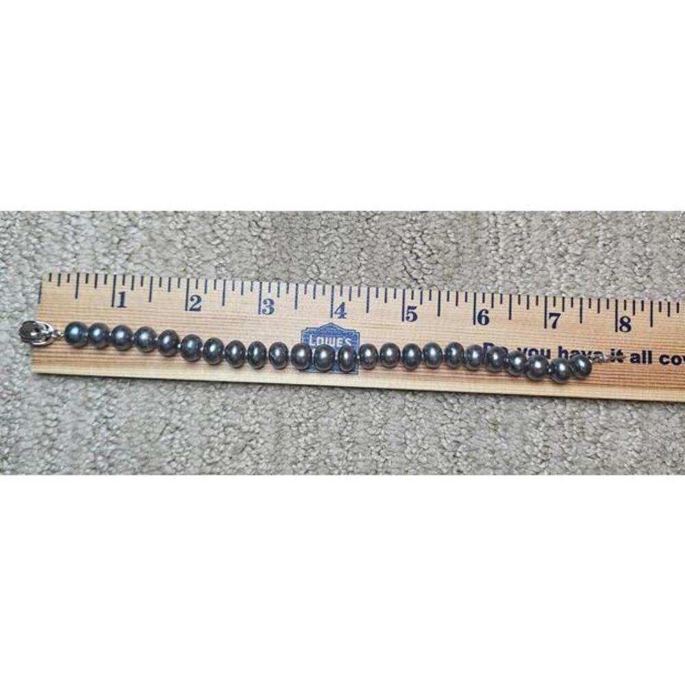 7.5in Black Pearl Bracelet - Picture 8 of 11